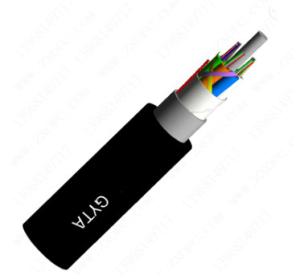 Quality PBT Steel Armored Fiber Optic Cable , GYTA 24 Fiber Optic Cable wholesale