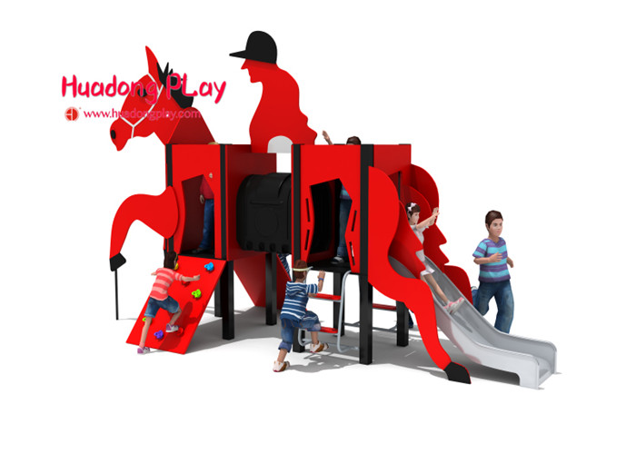 Deer Shape Hdpe Playground Smooth Surface Simple Design With Different Playing
