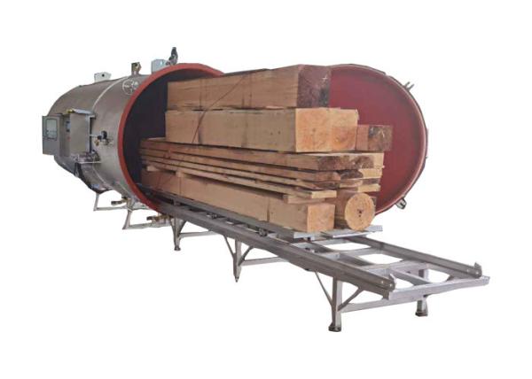 Electricity Heated Kiln Wood Drying Equipment Q345R Carbon Steel 380v 3 Phases