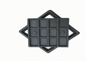 Quality Anti Impact Square Cast Iron Drain Cover Locking Hinge Manhole Cover Black Color wholesale