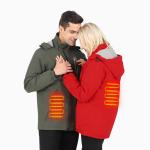 Warm Outdoor Heated Intelligent Temperature Control Warm Hooded Coat Winter