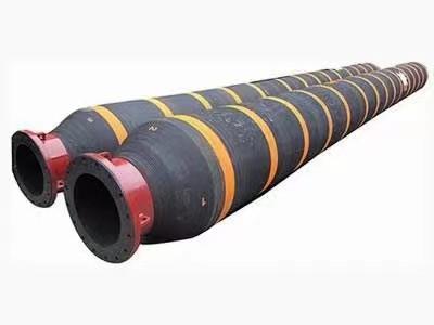 Flexible Wear Resistance Rubber Dredge Hose Self Floating Lightweight With