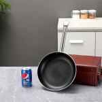 Kitchen Stovetop Frying Pan Stainless Steel Non Stick With SS Handle