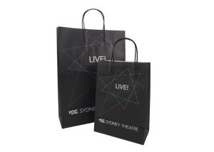 Quality Black Protective Biodegradable Paper Packaging Bags Professional Design wholesale