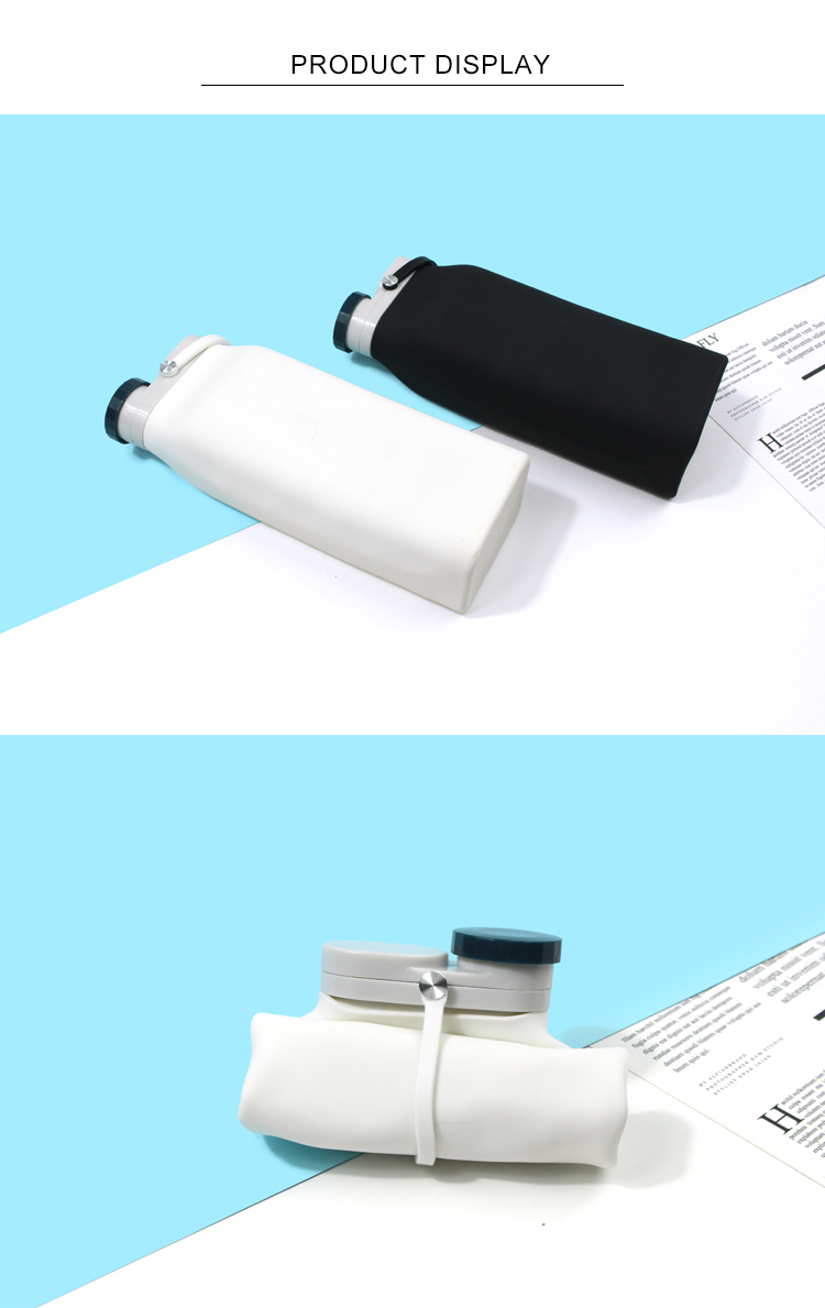 OEM 500ml BPA Free Collapsible Silicone Milk Bottle