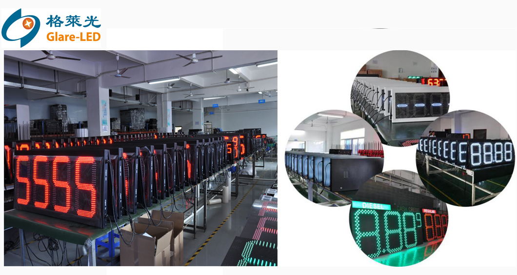 Media Datasheet LED 7 Segment LED Board Gas Light Display for Fuel Station Pylon Sign