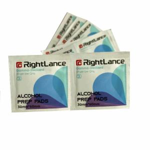 Quality 30x60mm 70% Isopropyl Alcohol Antiseptic Pads For Skin Clean wholesale