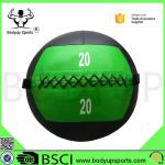 PU Leather Crossfit Wall Ball , Medicine Wall Ball 4-30LB Weight