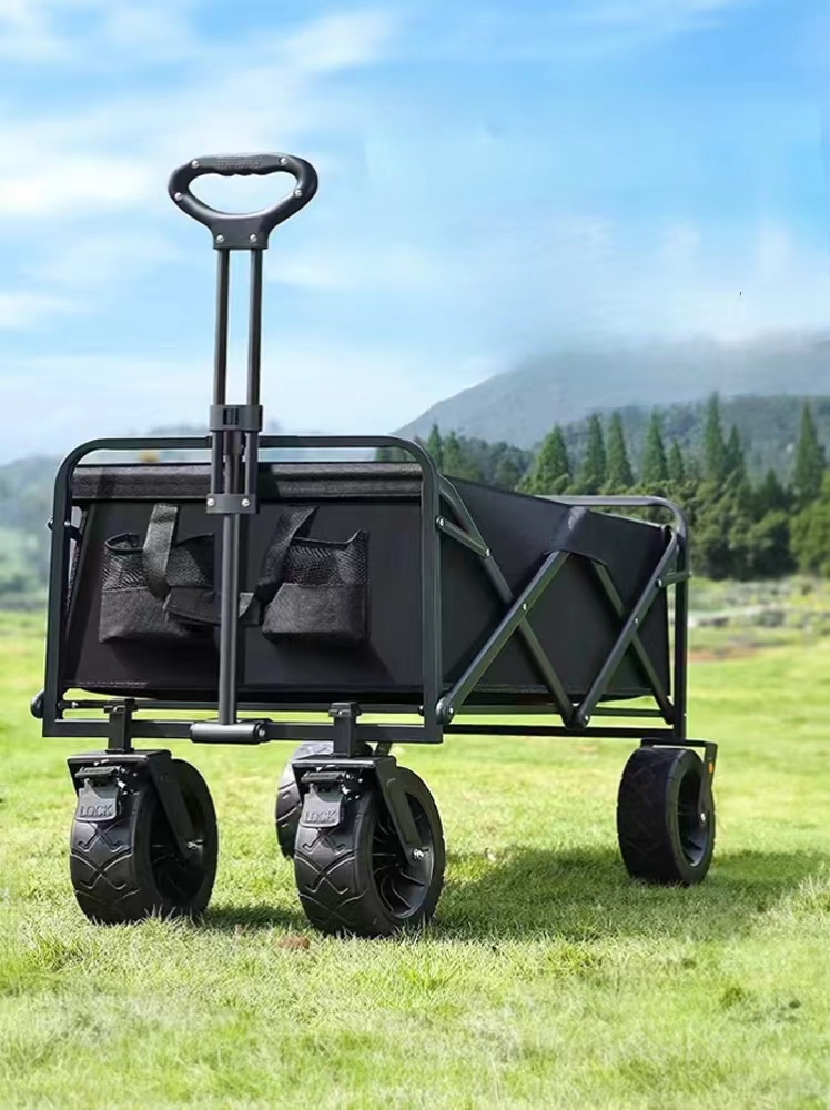 Convenient Collapsible Beach Wagon Multi Functional For Outdoor Activities
