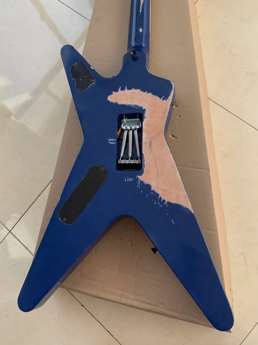 Factory Customized dean dimebag Electric Guitar Vintage Relic Aged Quality Electric Guitar, The Dean From Hell