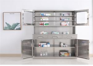 Quality High Performance Hospital Medicine Display Cabinet Large Capacity Easy To Move wholesale