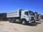 White 6*4 Used HOWO Dump Truck Tipper Truck with Customized Color and Fuwa/BPW