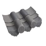 Traditional Grey Japanese Roof Tiles Temple Building 110mm Graphic Design