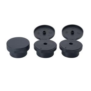 Quality PP Plastic Black Plastic Big Top 28 mM Flip Top Conditioner Shampoo Bottle Cap wholesale