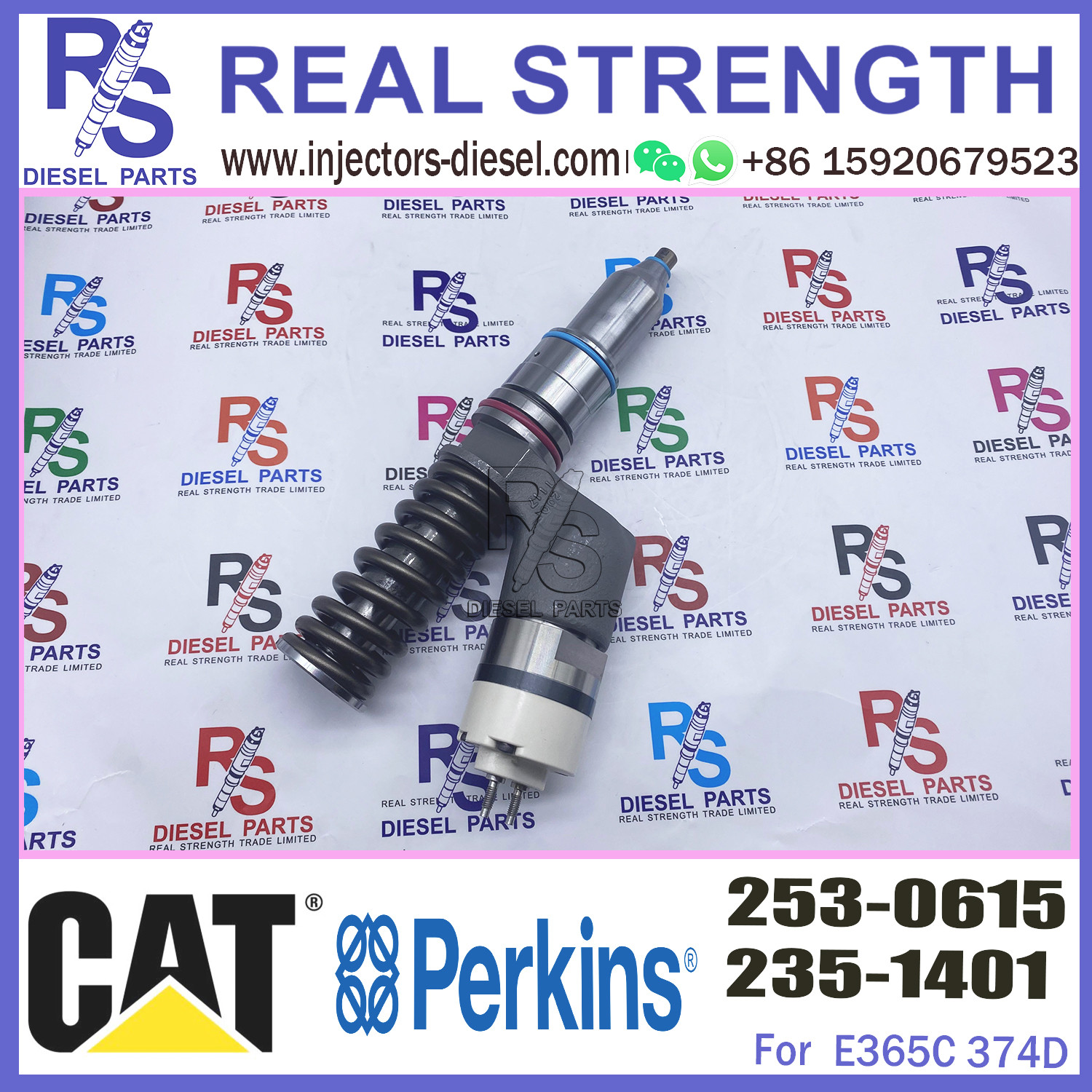 Diesel Engine Parts C15 C18 Fuel Injector 2530615 253-0615 for E365C 374D 3406 For Cat Caterpillar Engine Excavator