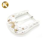 Promotion Custom Logo Plate Belt Buckles With 3D Surface Treatment