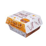 Customized Logo Acceptable Disposable Kraft Paper Burger Box for Eco-Friendly
