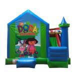 Disney Princess Bounce House Jumping Castle Pink Inflatable Slide Castle For