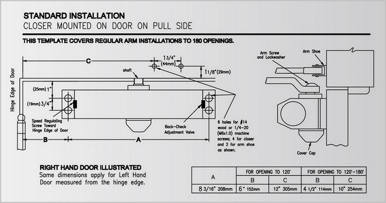 40kg Aluminum Door Closer