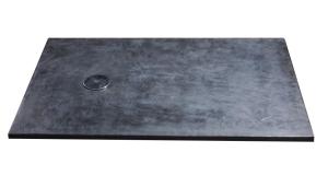 Quality Stone Effect Polymarble Shower Bases , Black Shower Trays CE SGS Certification wholesale