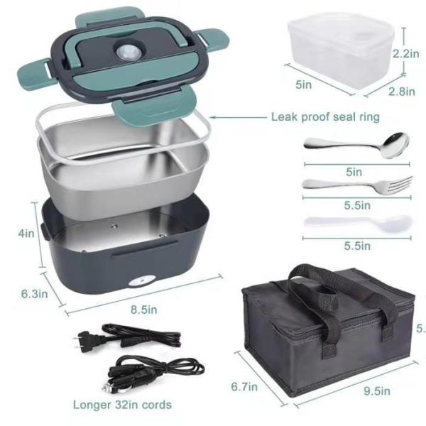 Convenient Square Shape Plastic Compartment ODM Cute Stainless Steel Thermos