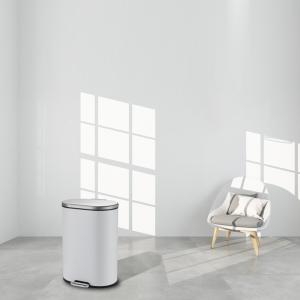 Quality Anti Rust 3.17 Gallon Stainless Steel Step Trash Can wholesale