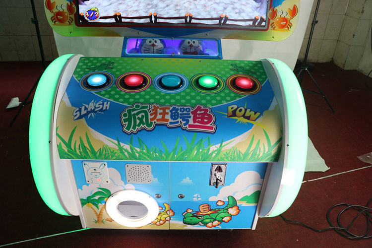 Video Arcade Ticket Redemption Machine Crazy Crocodile Kids Gun Shooting Game
