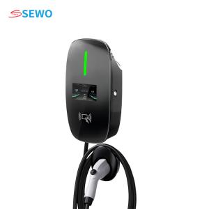 Quality Black Electric Vehicle Charging Stations , Type 2 EV Charger 7kw wholesale