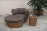 3pcs poly rattan pool furniture