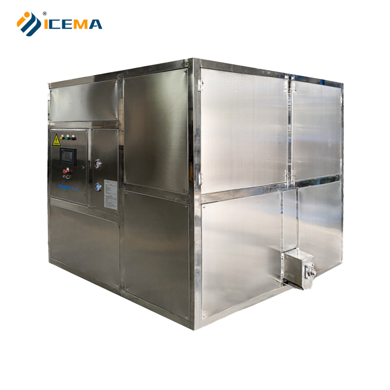 PE Material Inlet Pipe 3000kg Ice Cube Maker Machine for Industrial Ice Production