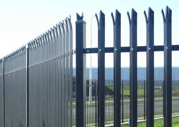 Garden Steel Palisade Fencing Sustainable Good Rust Resistance Convenient