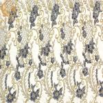 Multicolor 3D Applique Fabric Beaded Embroidery Lace For Evening Dress