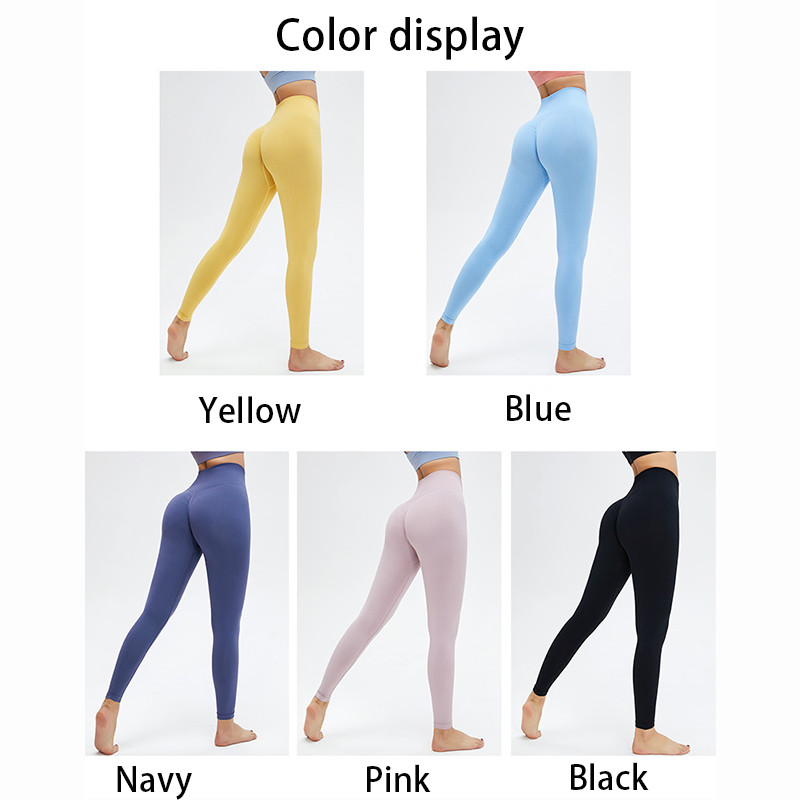 10 colors Nude Seamless Workout Leggings Womens High Waist Tummy Control Yoga Pants