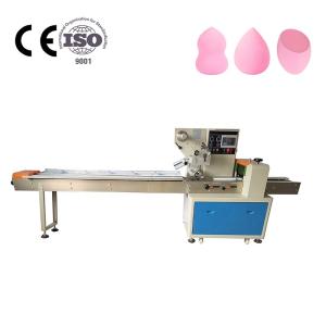 Quality 230bags/min Pillow Packaging Machine Three Servo Sponge Cotton wholesale