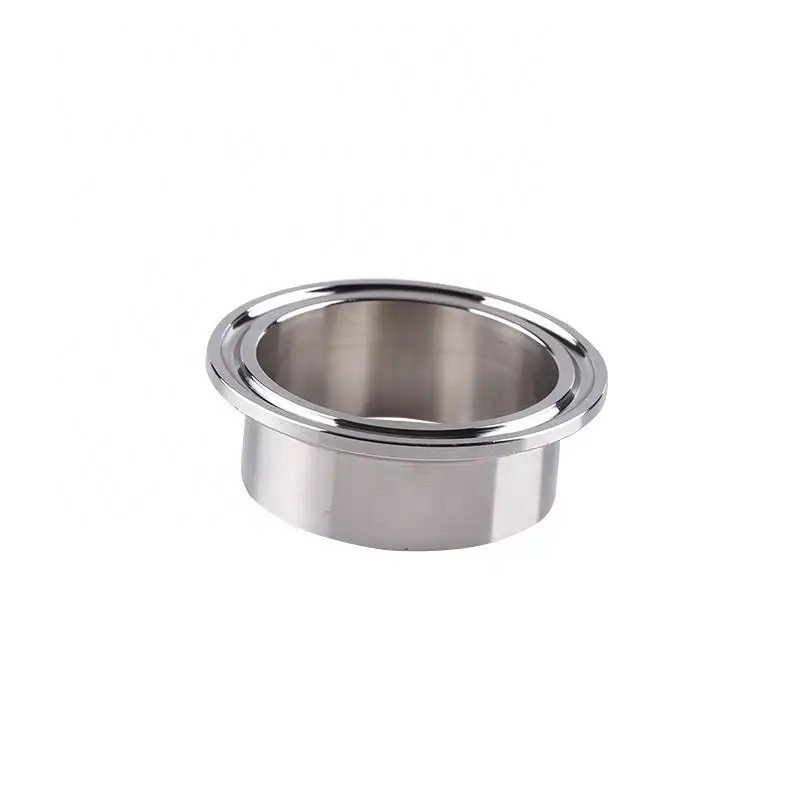 Stainless Steel 304 316 SMS Tri Clover Ferrule/Nipple Silver Clamp Connection Design