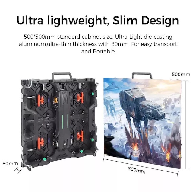 Stage Commercial Rental LED Display Screen Cabinet P3.91mm 1