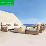 Outdoor Furniture Customized Color Customized Garden Furniture Rattan Sofa Teak
