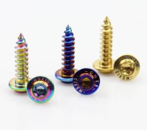 Quality M4 M5 Titanium Screws 304 Stainless Steel Flange Head Self Tapping Screws wholesale