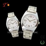 Resonable price stainless steel strap color available of pair watches for lovers
