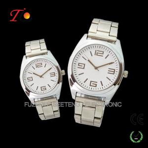 Quality Resonable price stainless steel strap color available of pair watches for lovers with a gift box wholesale