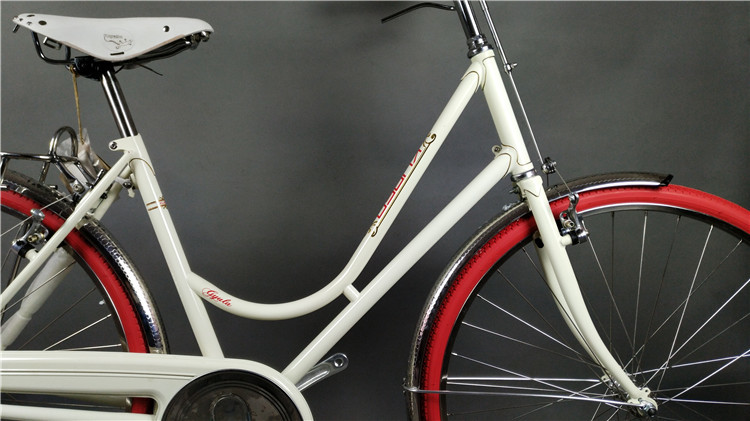 New brake colorful hi-ten steel 26/28 size old style bike retro city bike for man with LED light