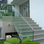 Outdoor Balcony Aluminum Glass Railing Staircase Stainless Balustrades Powder