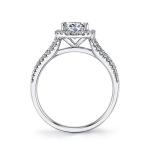 OEM Oval Cut Halo Lab Grown Diamond Engagement Ring VVS Clarity