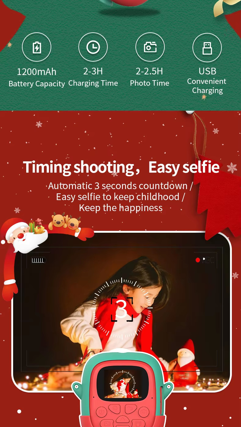 High Definition Photography Childrens Printable Camera Waterproof Digital ODM