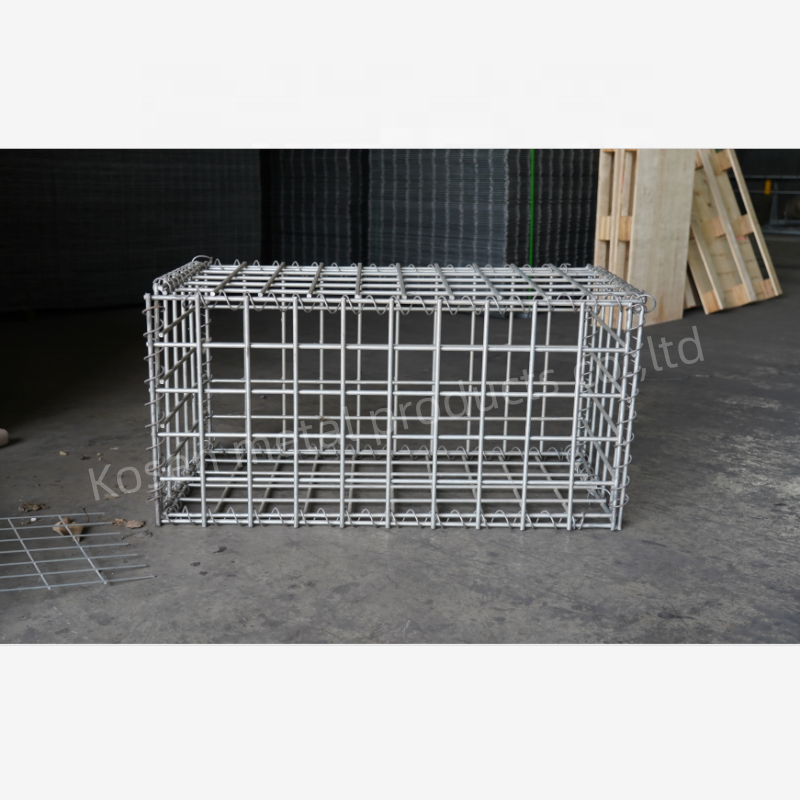 4x4x1 Galvanized Welded Wire Mesh Gabion Basket/Gabion Box with Hot Dipped Galvanized