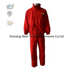 Quality Red Cotton Twill Anti Static 320gsm Flame Resistant Suit wholesale