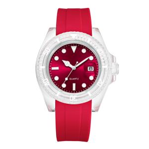 Quality Round Stainless Steel Quartz Wrist Watch With Colors Dial 95g Weight wholesale