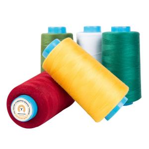 Quality 100% Polyester Staple Fiber Spun Poly Thread 4000Y 5000Y 10000Y wholesale