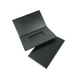 Luxury Black Paper Card Box Packaging Custom Rigid Book Business Credit Wedding