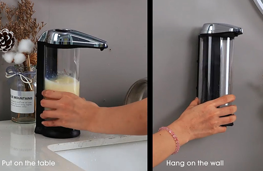 9CM Infrared Sensor Soap Dispenser FCC 500ML Bathroom Touchless